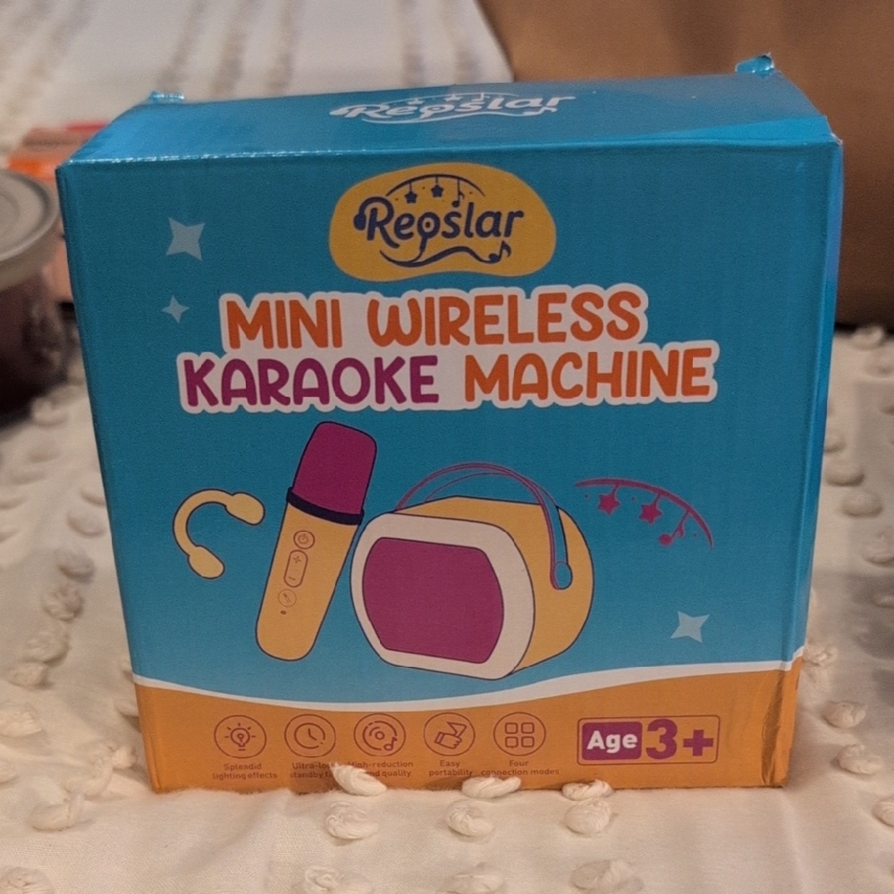 Kids Wireless Karaoke Machine - Blue and Orange
